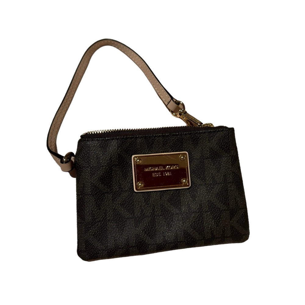 Michael Kors Brown Signature Wristlet
